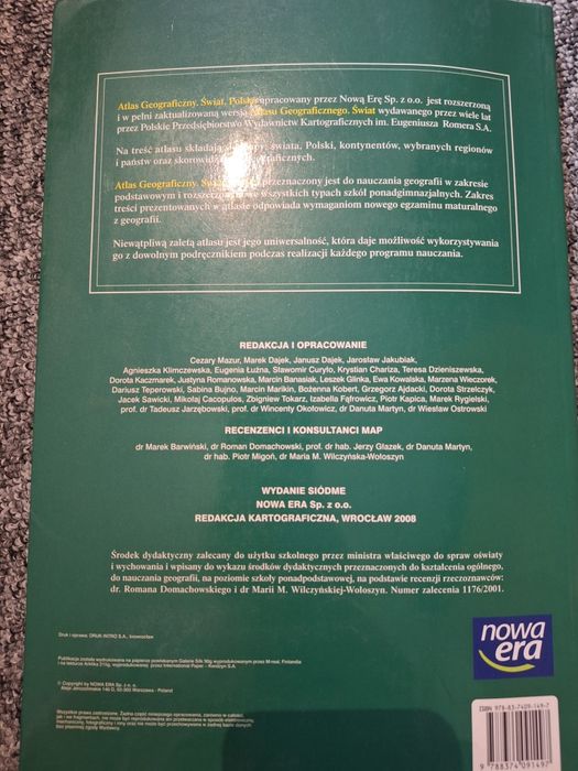 Atlas geograficzny Świąt Polska nowa era jak nowa