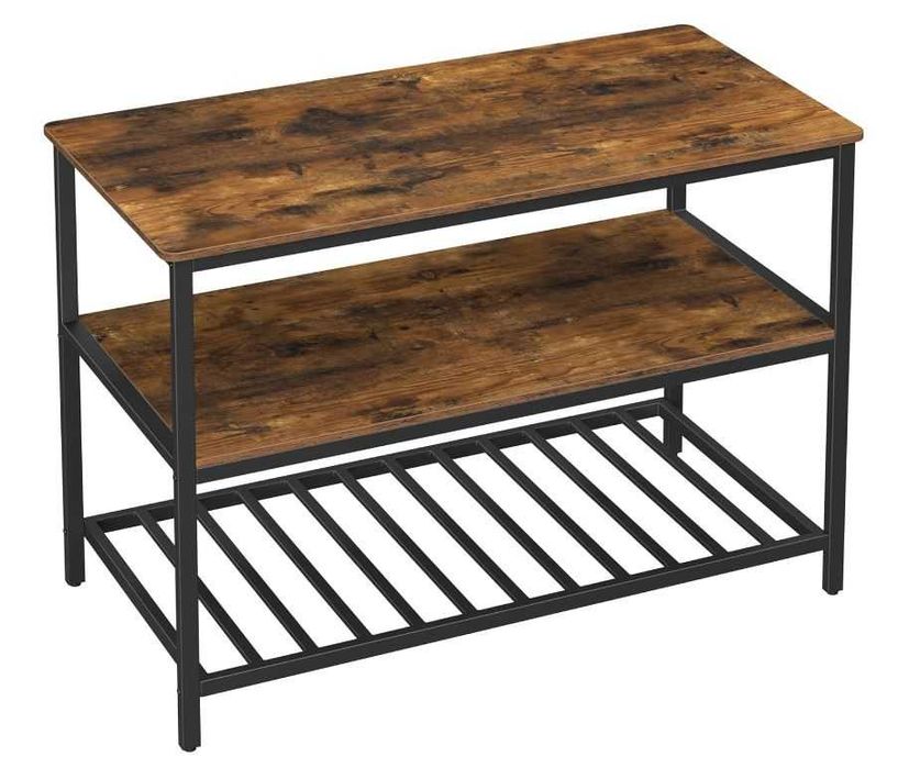 wyspa kuchenna z dużym blatem,  metalowa rama, 120 x 60 x 90 cm,