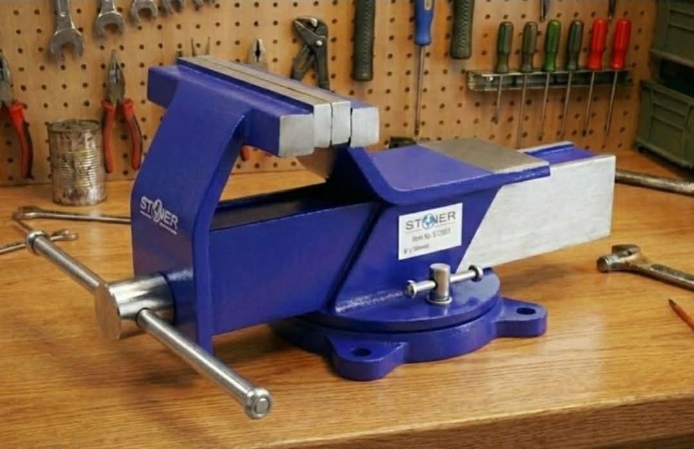 Imadło Ślusarskie Warsztatowe Obrotowe Nowe 150mm  Solidne z Kowadłem