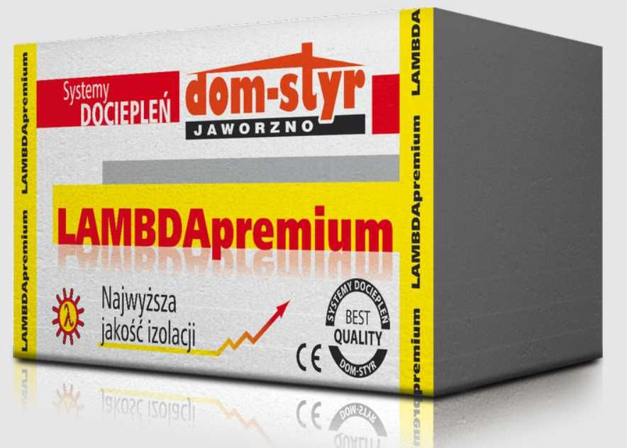 Styropian Fasadowy λ=0,033 Lambda Premium  DOMSTYR