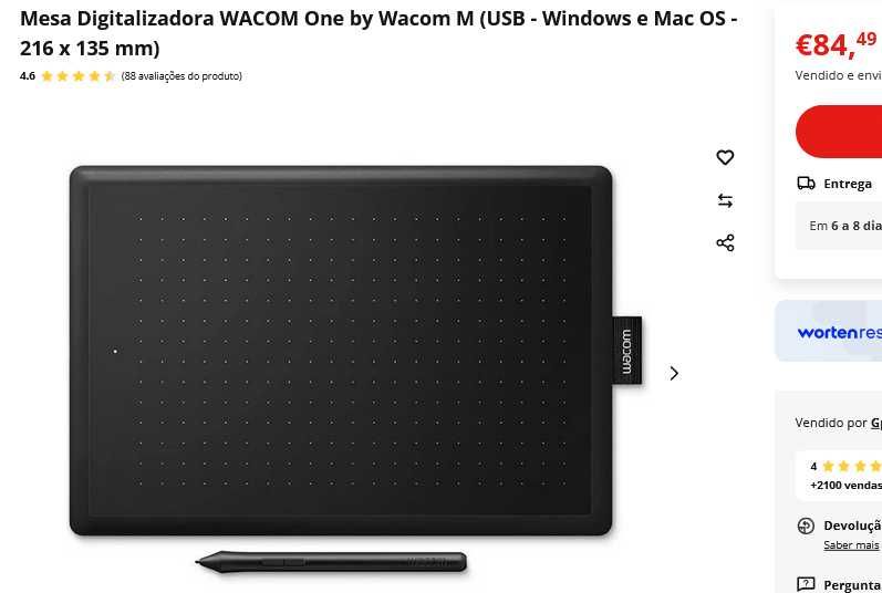 Mesa digitalizadora Wacom Nova