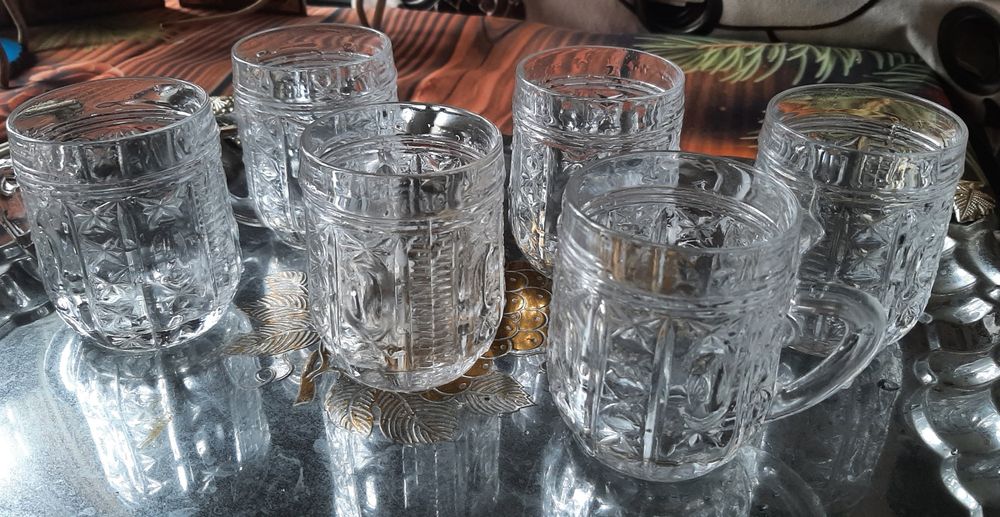 Кружки (стакан) пресований кришталь набір