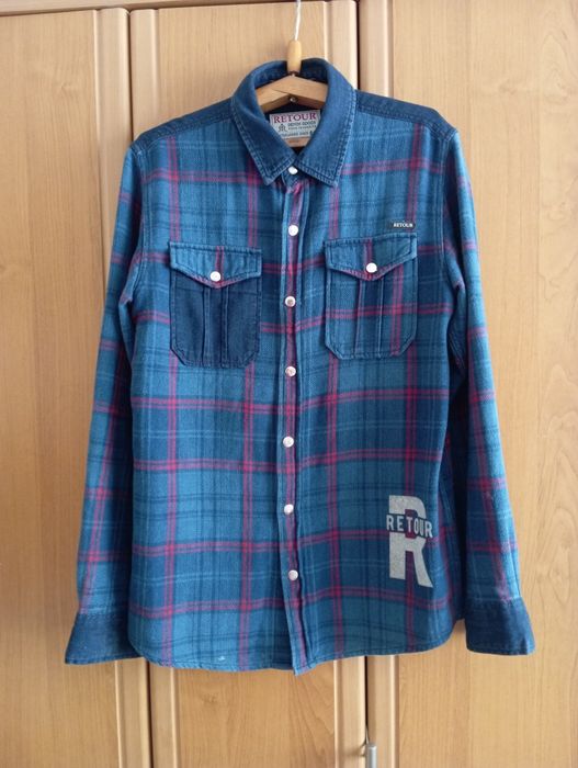 Сорочка на хлопця 11-12 років, котон,  Retour Jeans.