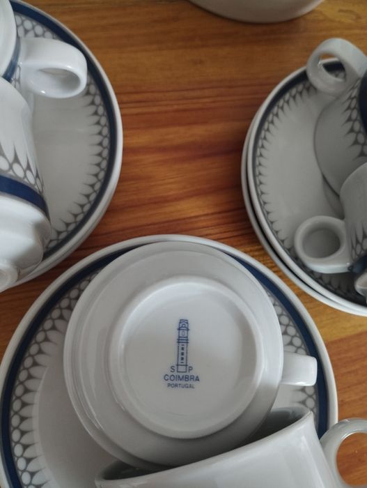 Serviço de café porcelanas de Coimbra