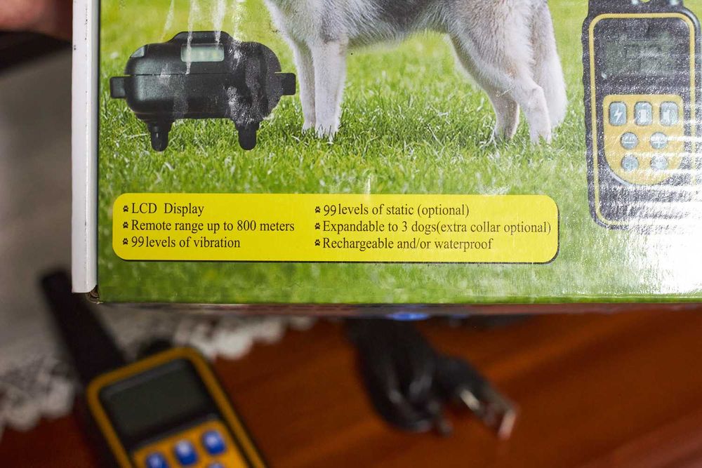 Coleira de adestramento com controlo — até 800m e à prova d'água