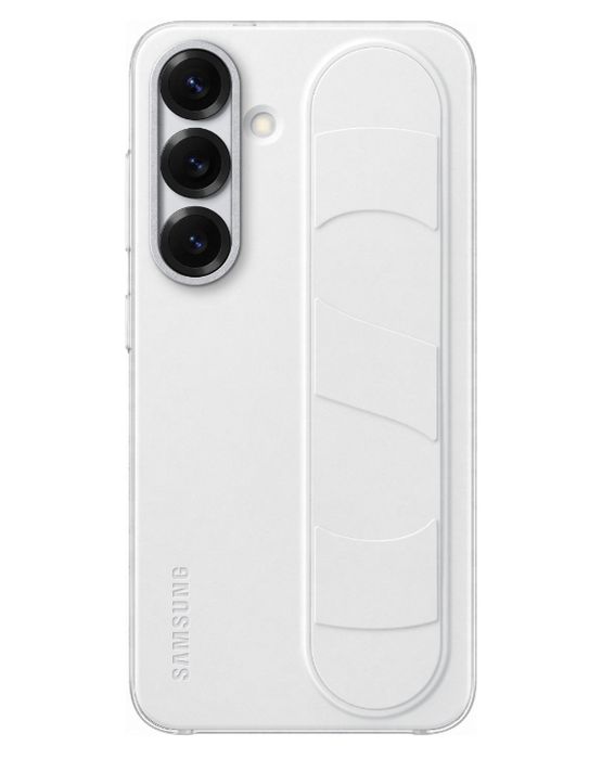 Etui Samsung Standing Grip Case white cover do Galaxy S25