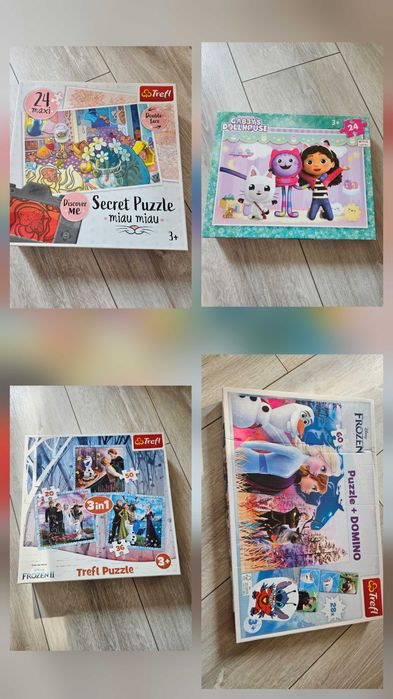 Puzzle 4 sztuki 3+