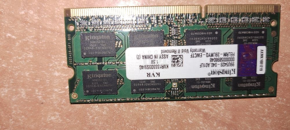 Memória RAM portátil Kingston 4GB...