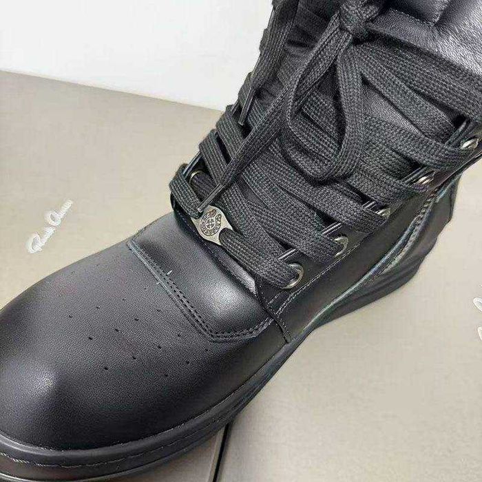 Ботинки Rick Owens x Chrome Hearts geobasket геобаскет