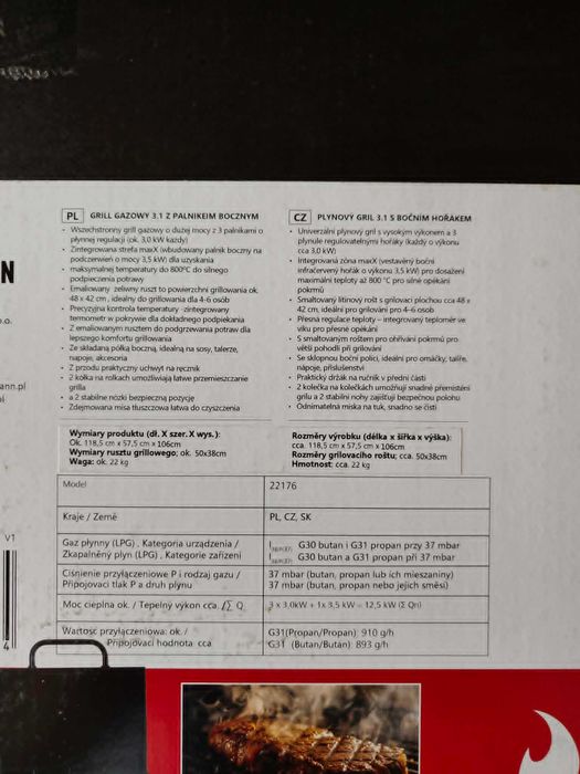 Gril gazowy Landmann 3.1 MAXX