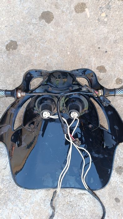 Mica para moto com luzes e piscas