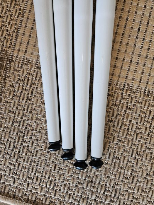 4x noga meblowa MAVÖ 71cm biała regulowana do stołu/ biurka