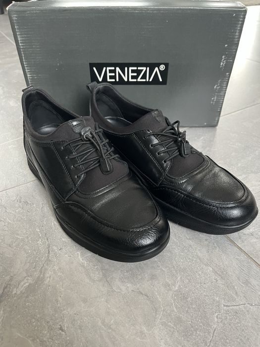 Buty półbuty skórzane VENEZIA sneakersy casual eleganckie skóra
