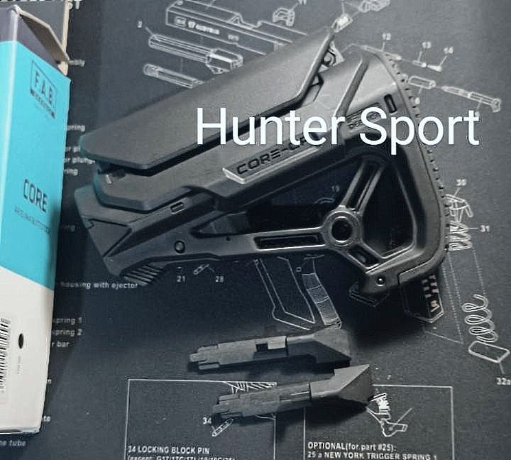 Приклад Fab defense GL Core CP AR15/AR10/АК Без трубы Оригинал