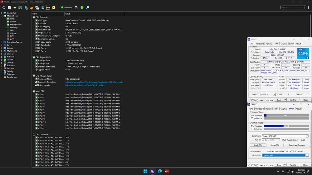 Intel Core i5-11400f