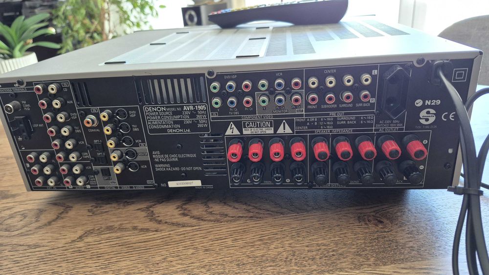 Amplificador 7.1 Denon AVR-1905 c/ comando original