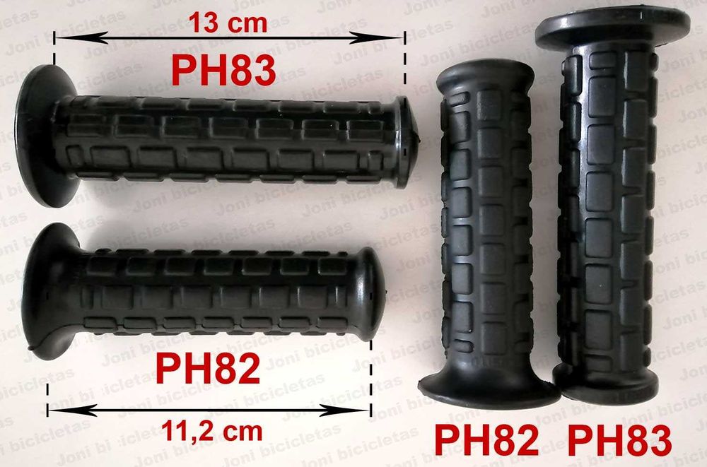 Punhos para guiador de bicicleta e mota