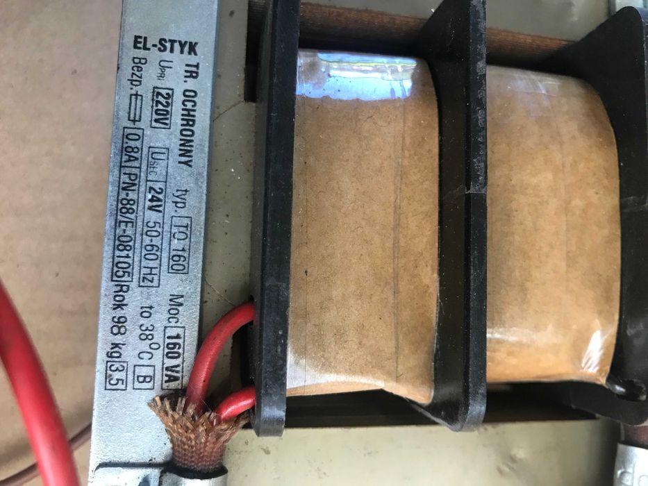 Transformator 220 / 24 V moc 160 A