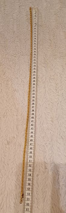 Colar dourado banhado a 18k Não é oco