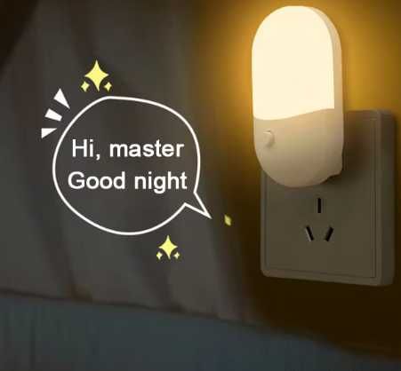 Lampka nocna do gniazdka - dla dziecka - z wyłącznikiem - 6szt