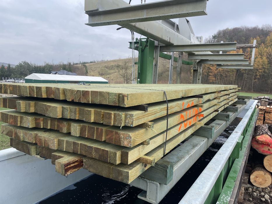 Łata sosnowa impregnowana 4x5,5 cm impregnatem ogniowym lub miedziowym