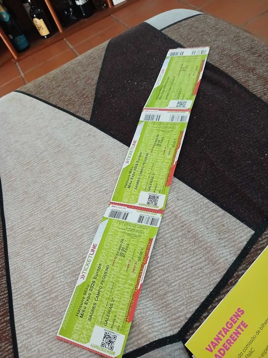 3 Bilhetes concerto Hatsune Miku