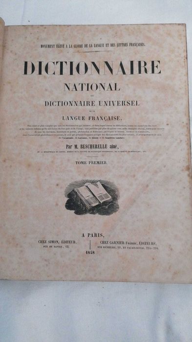 [RARO 1848] Dicionário Nacional Bescherelle - 2 Vol.