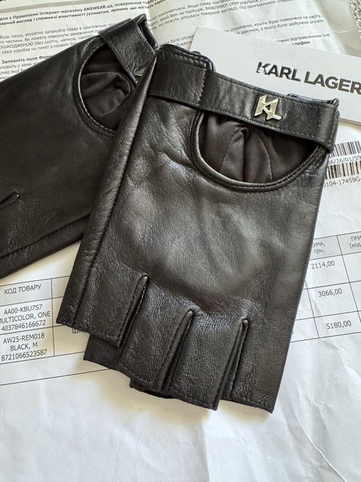 Нові рукавички, мітенки lagerfeld оригінал