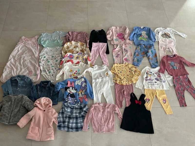 Paczka ubrań w rozmiarze 80