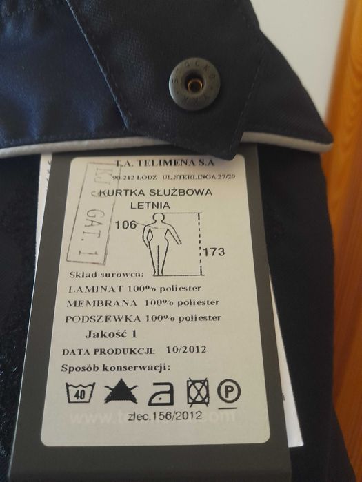 nowa kurtka policyjna letnia