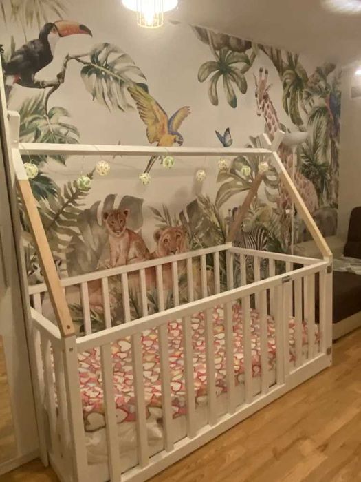 Łóżko Klasyczne Domek Drewniane