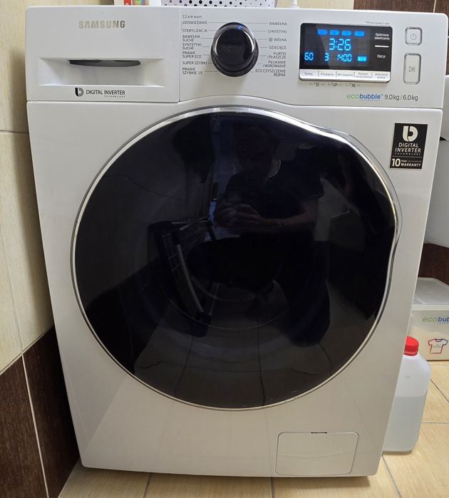 Pralko-suszarka Samsung 9/6kg WD90J6410AW/EO