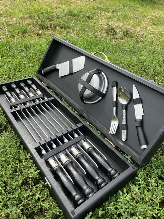 Подарочные наборы Шампуров с Деревянной ручкой Производитель