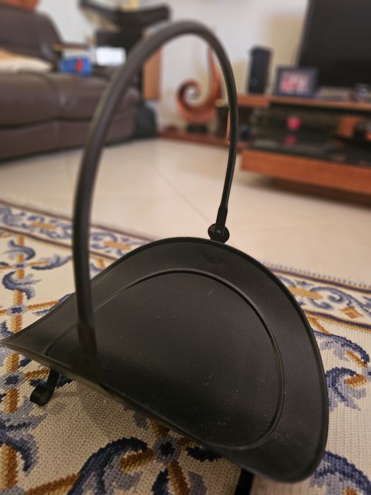 Cesto para lenha redondo