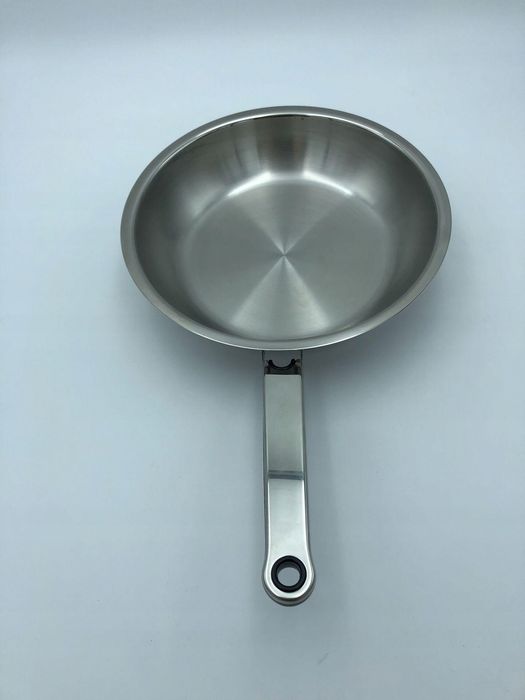 Ecovitam patelnia 24 cm stal nierdzewna na indukcję zdrowe gotowanie