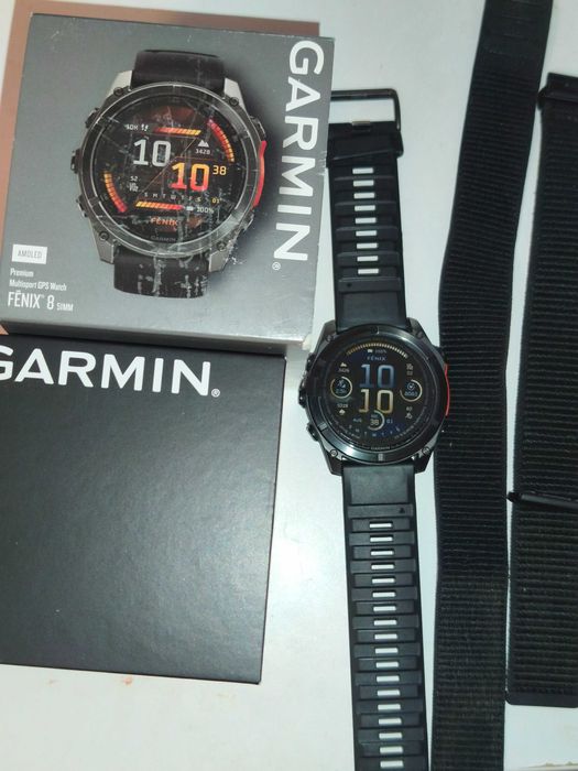 Garmin fēnix 8 AMOLED 51mm – Stan idealny! Gwarancja do 16.06.2027 + Dodatki