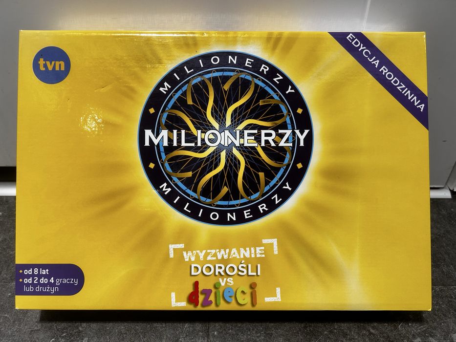 Gra Milionerzy gra milionerzy dorośli vs dzieci gra planszowa milionerzy