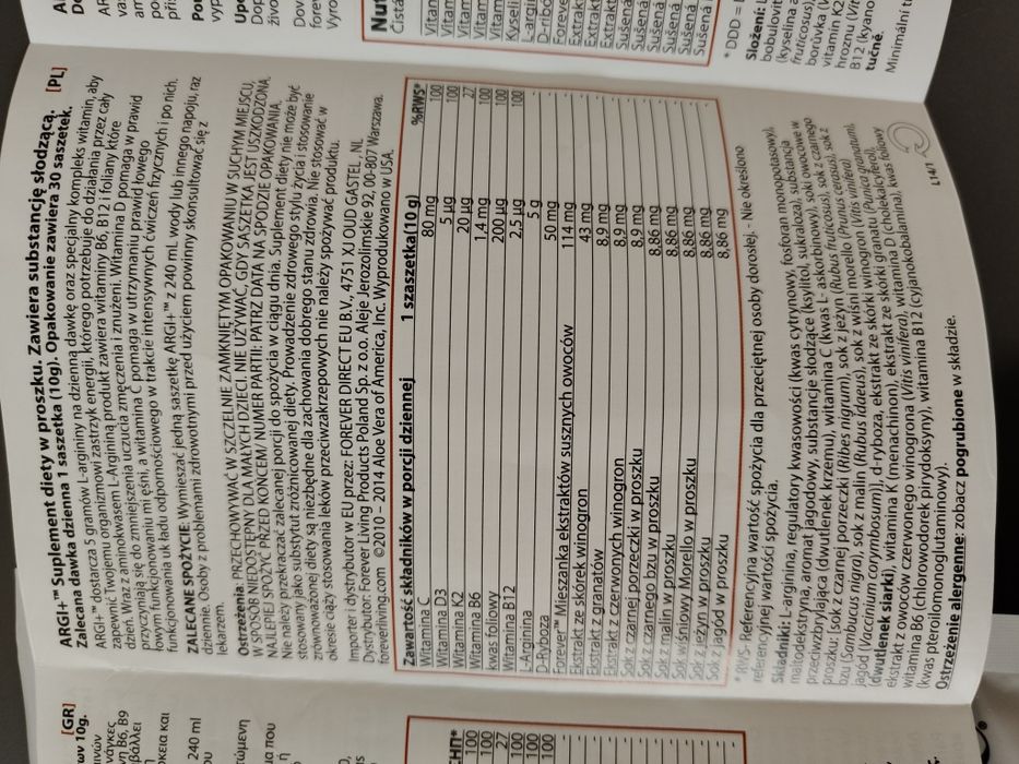 Arginina Suplement diety na miesiac