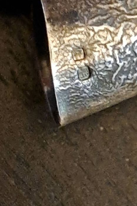 Cruz vintage Rara em prata contrastada.