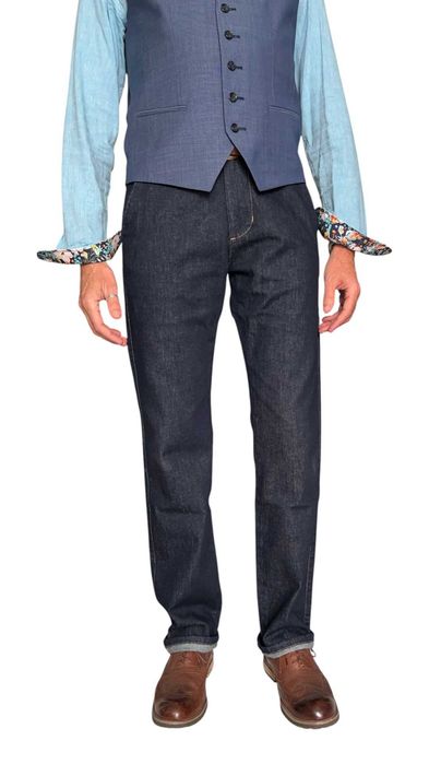 джинси-брюки Montana Chino Regular Fit, Rinse,  темно-синій, 32-40/34