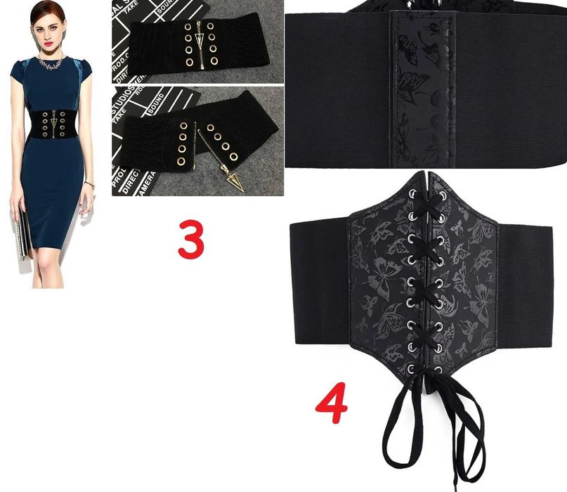 РОЗПРОДАЖ Покращений широкий пояс корсет на шнурівці та липучці ремінь