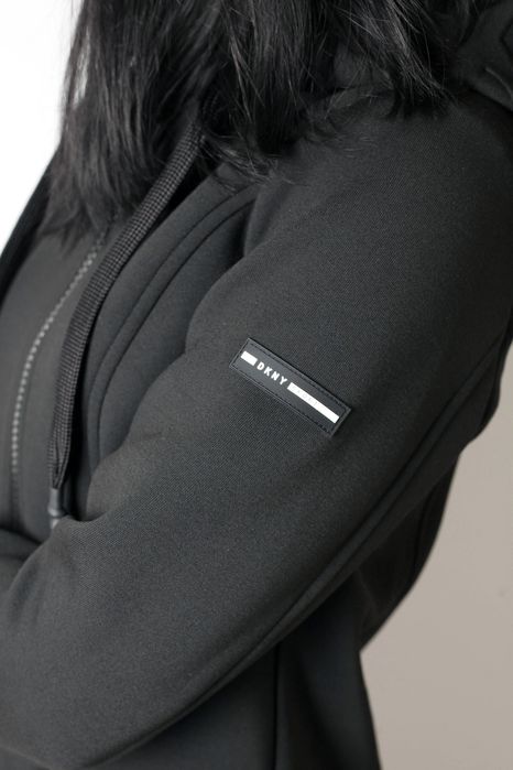 DKNY оригинал. Куртка тренч плащ осень женская чёрная размер XS