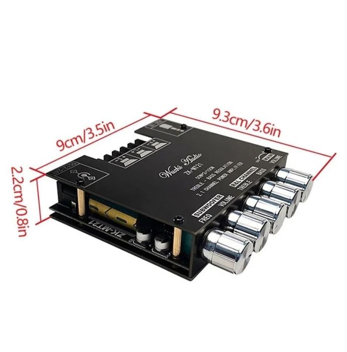 Продам  підсилювач звуку zk-mt21 2*50+100 сабвуфер блютуз bluetooth ус