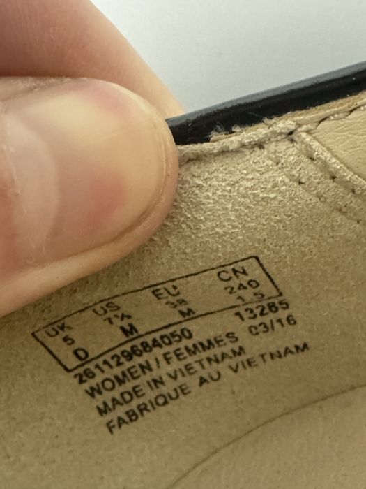 Розмір 38 24.5 см Жіночі шкіряні лофери Clarks