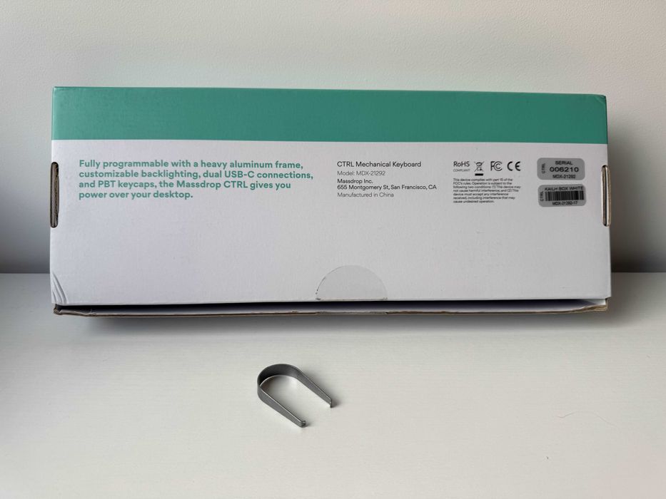 Teclado Mecânico Massdrop CTRL + Switches de Oferta