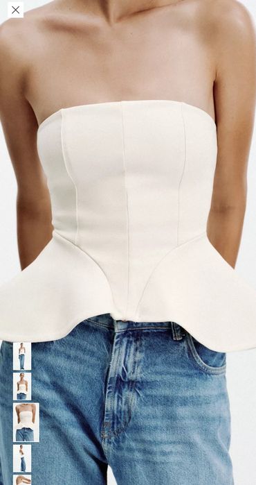 Корсет zara топ бандо