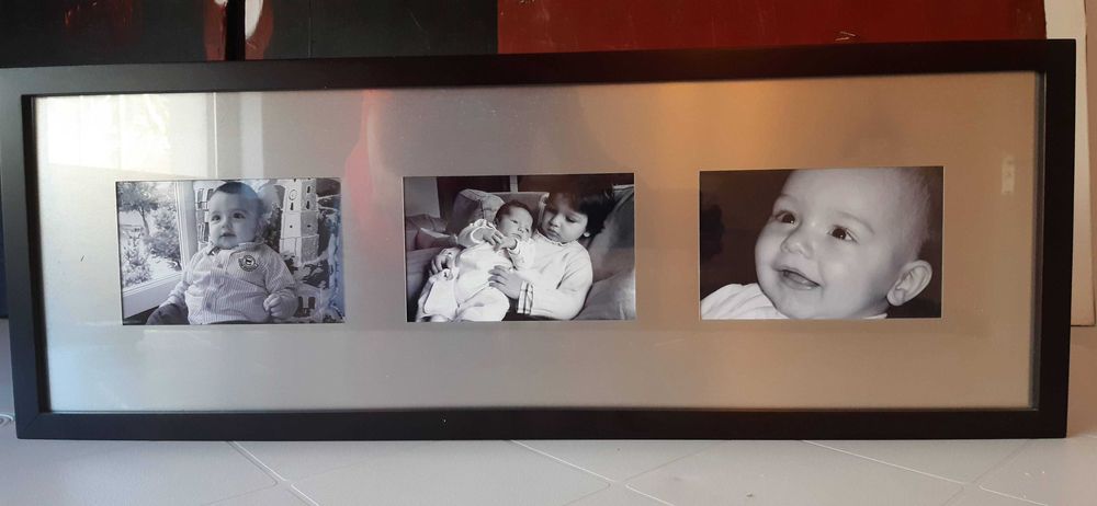 Moldura para 3 fotos