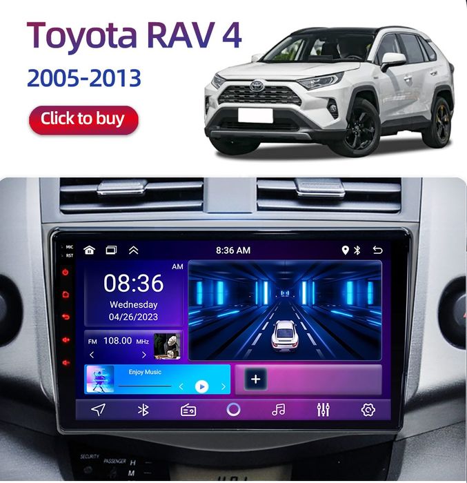 ‼️+Камера‼️Магнітола Toyota Rav4,Aygo,CamryCorolla,Android 4/64gb