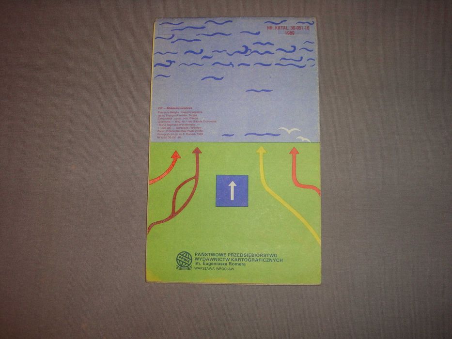 Pobrzeże Bałtyku  Mapa turystyczna