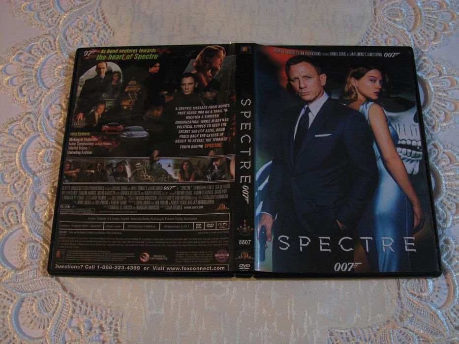 Film DVD James Bond 007: Spectre 2015 Daniel Craig Polski Lektor